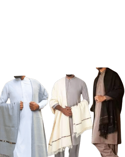 Pure pashmina shawl for men – soft, warm, and elegant traditional wear