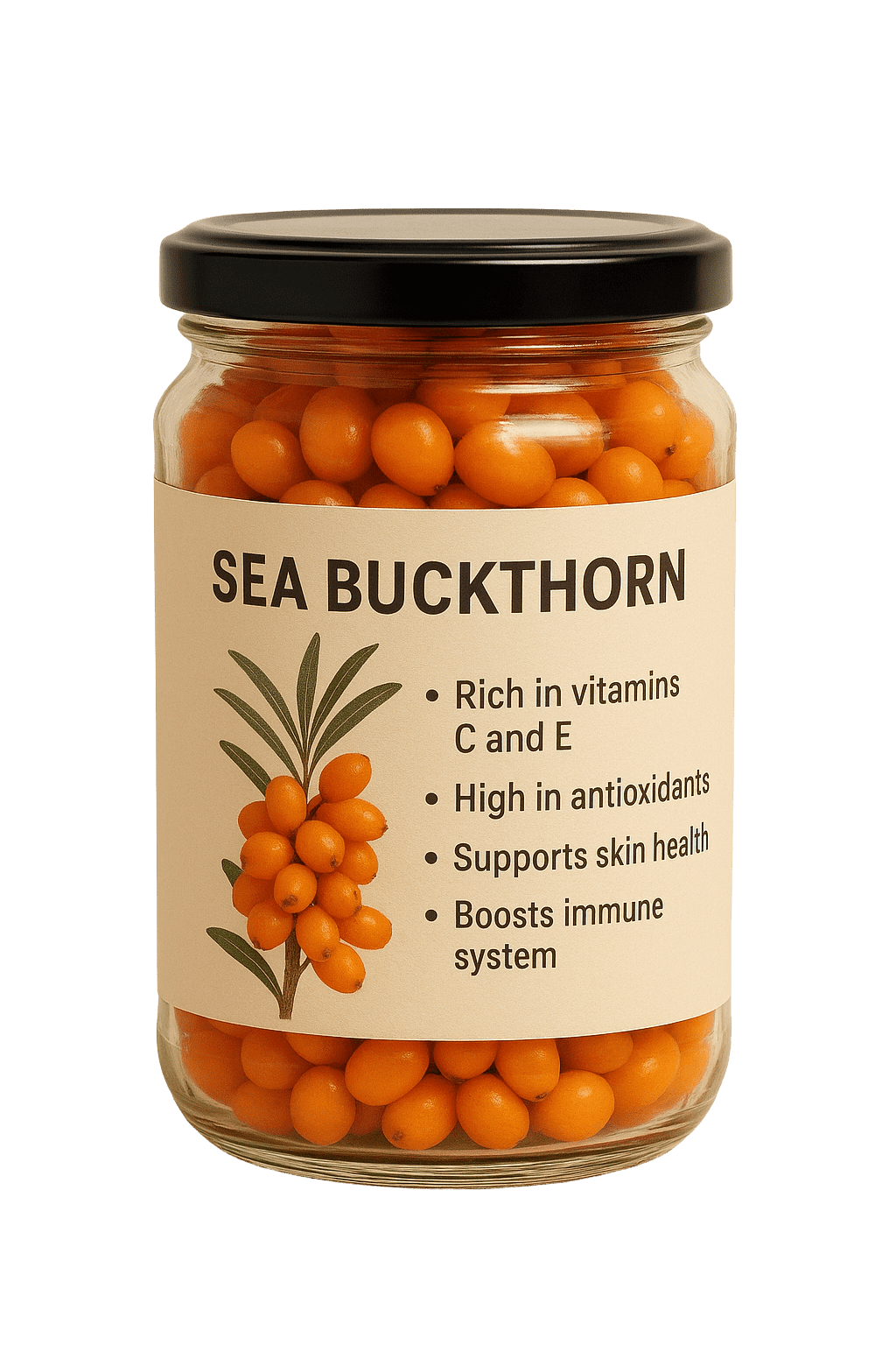 Sea Buckthorn – Nature’s Superfruit for Wellness Fresh sea buckthorn berries with vibrant orange color rich in nutrients and antioxidants